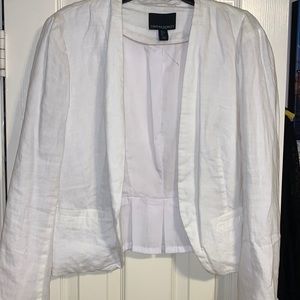 Brand new white linen blazer!